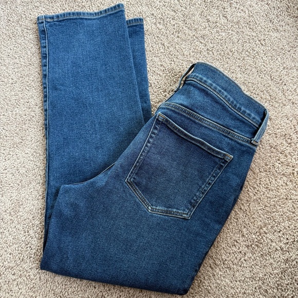 J. Crew Essential Straight High Waisted Blue Denim Jeans Women’s Size 29 - Picture 4 of 4